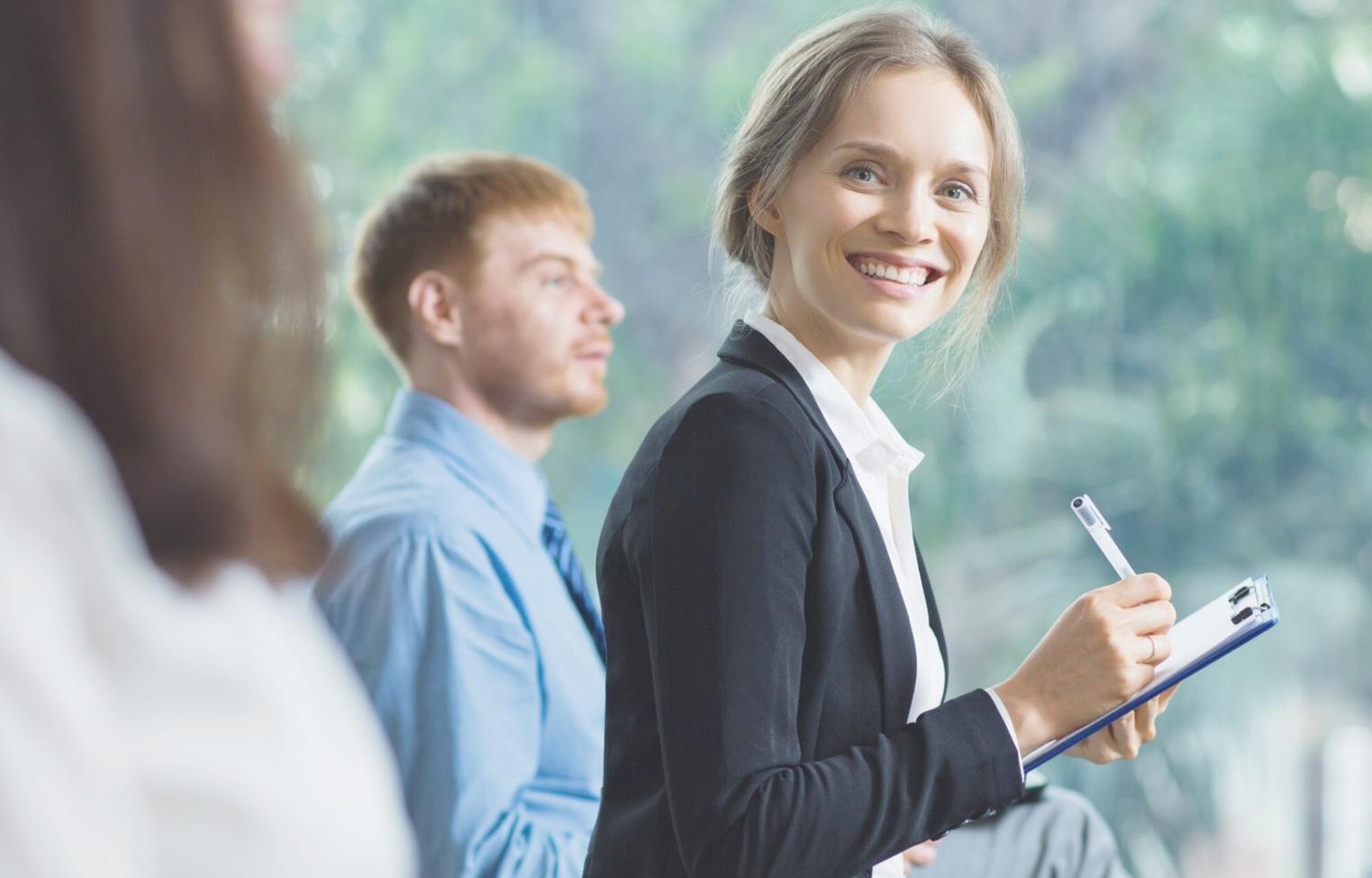 Business meeting discussing strategic partnership opportunities and collaborative investment monitoring solutions