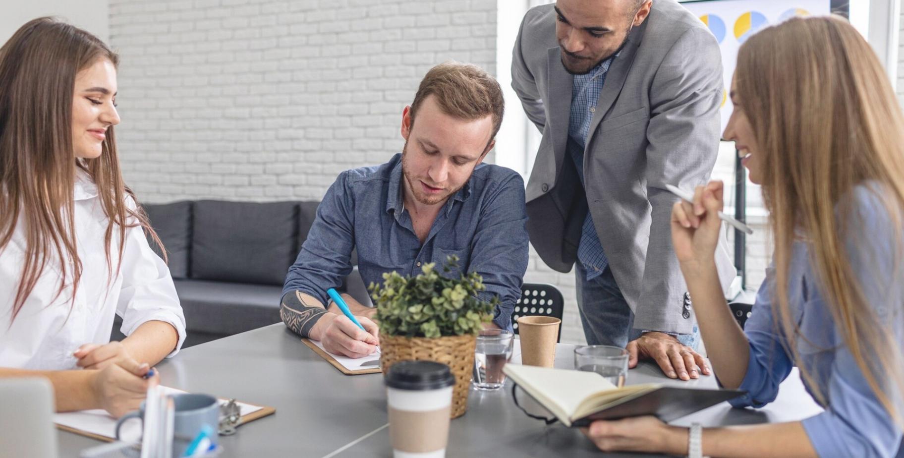 Market analysis workspace with multiple monitors showing financial data
